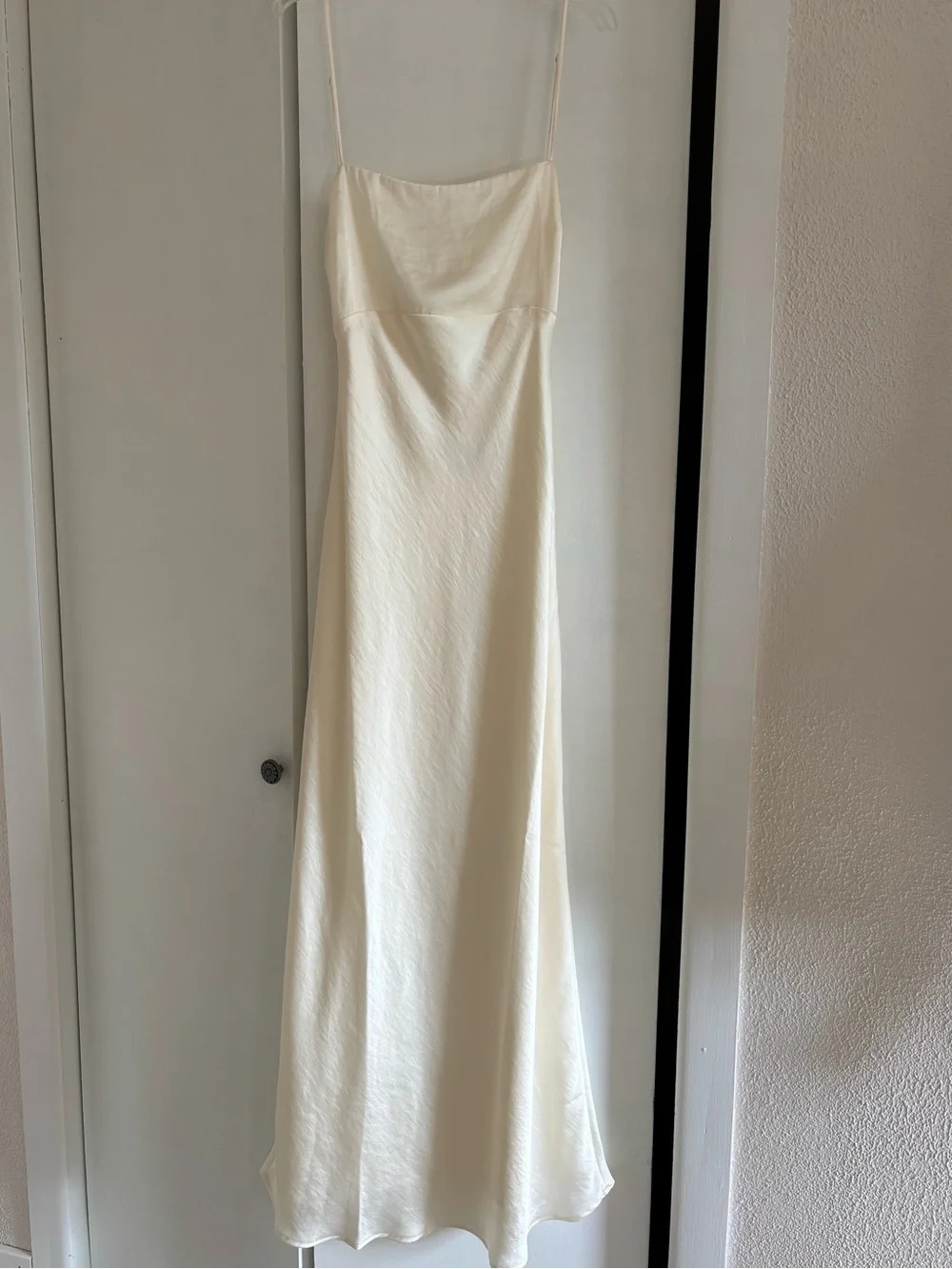 The A&F Julia Slip Cowl Back Bow Maxi Dress